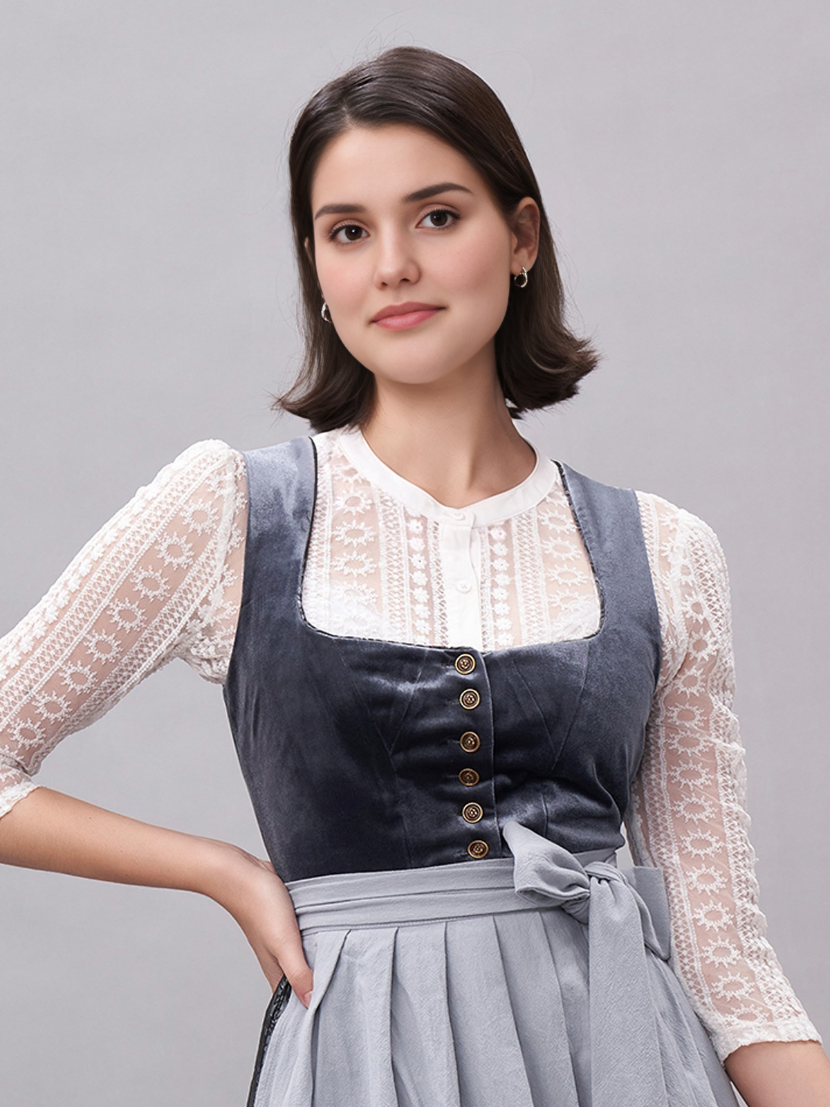 SamtDirndl Rot – Eleganz in jedem Detail