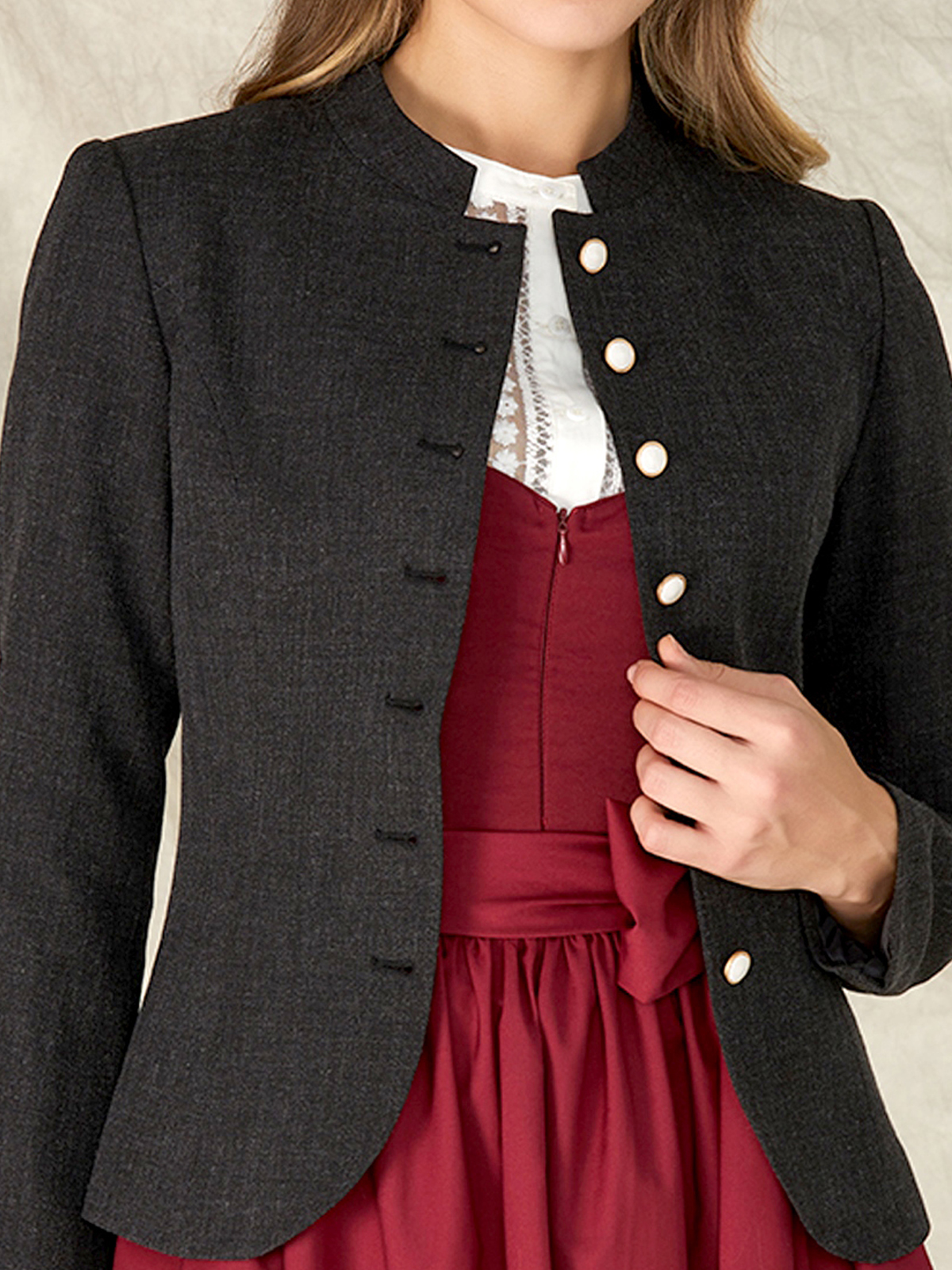 College Jacke Lila im Styling