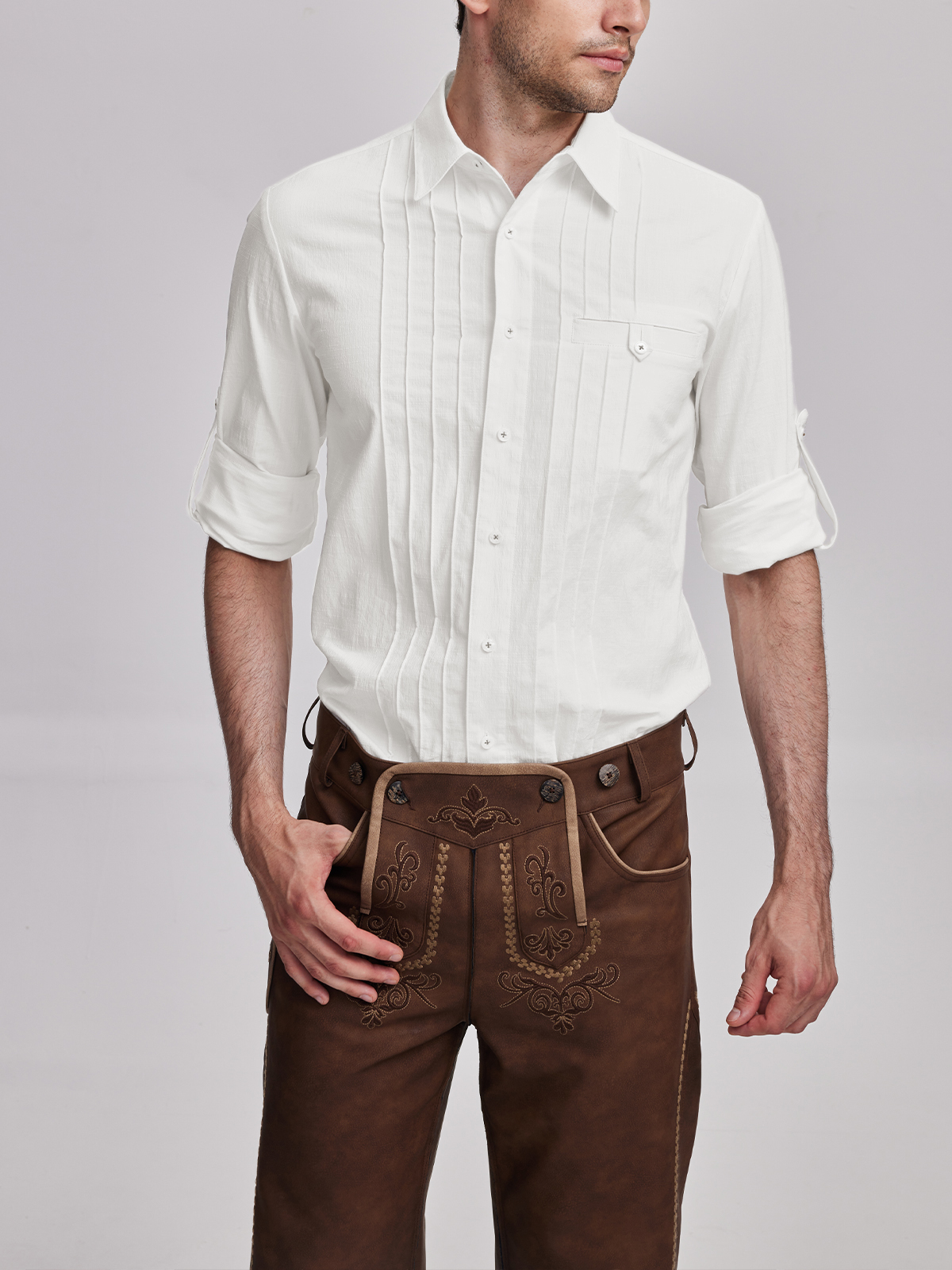 Dirndl-Bluse in Weiß