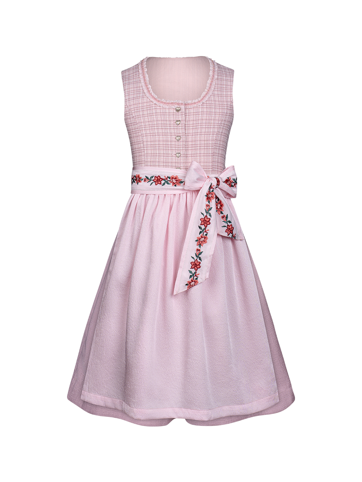 Modernes Dirndl in Rosa mit eleganter Silhouette