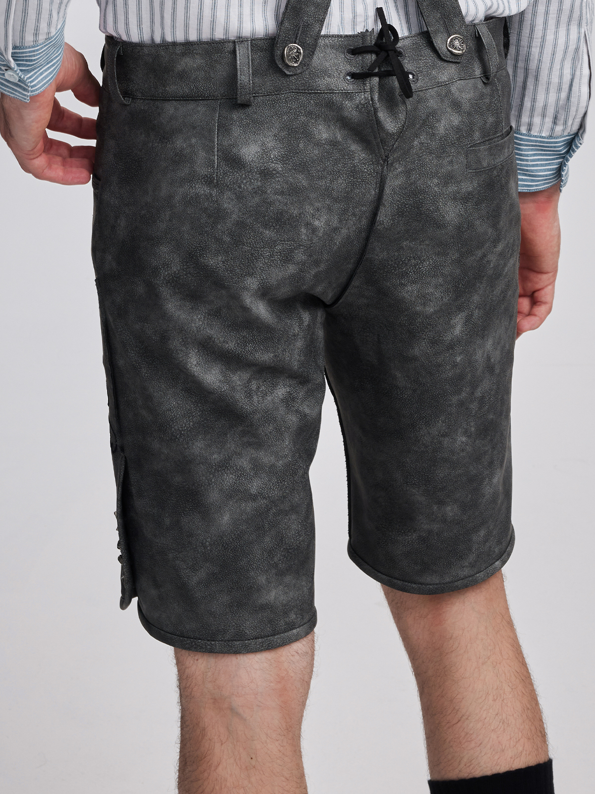 Dirndl samt braun mit Lederhose