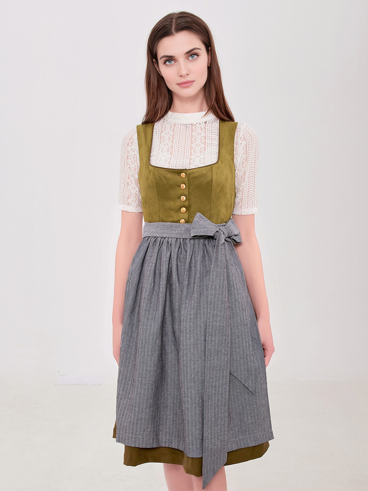 Dunkelrotes Dirndl in eleganter Ausführung