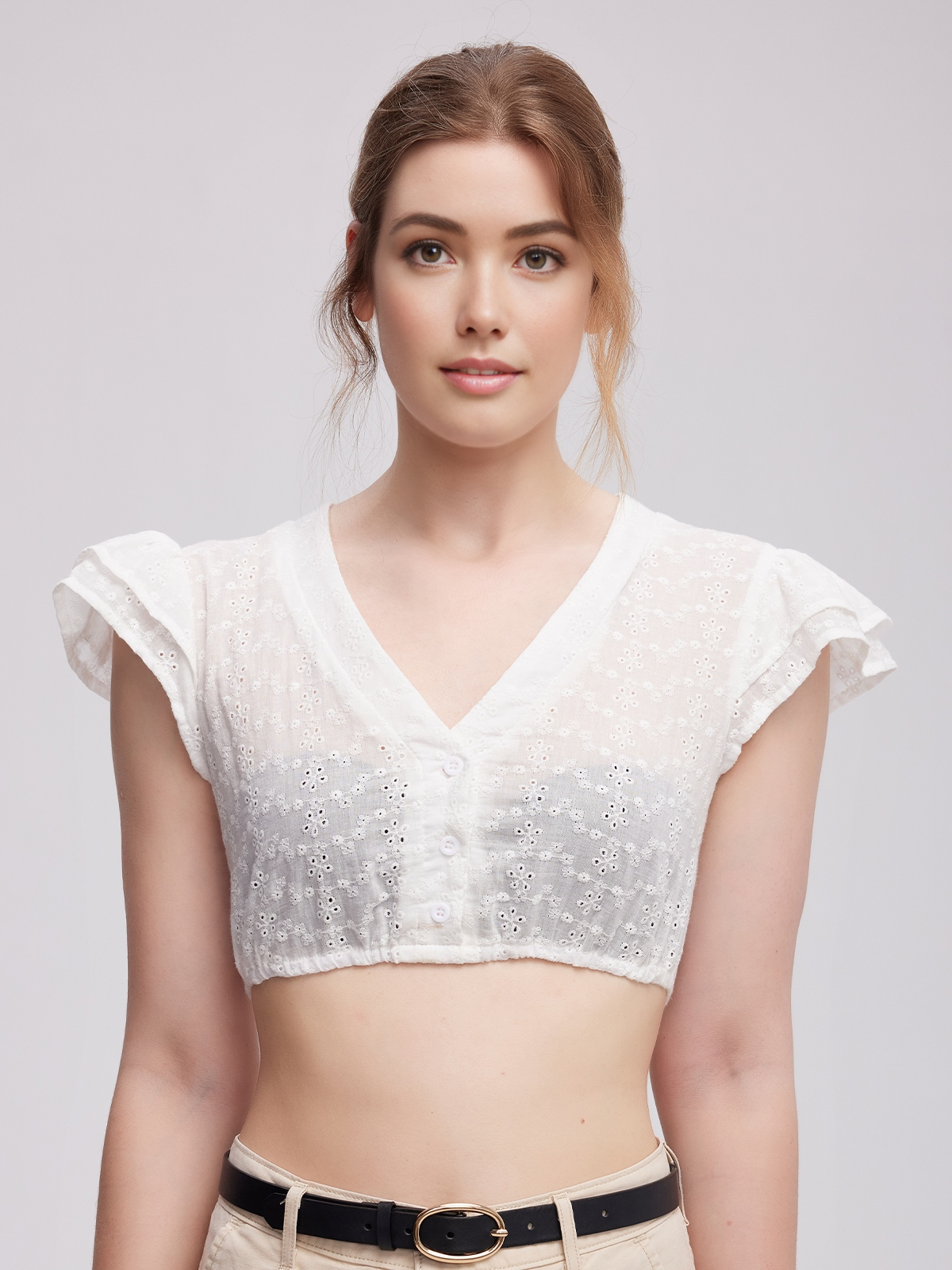 Elegantes weißes Dirndl von Ehreer